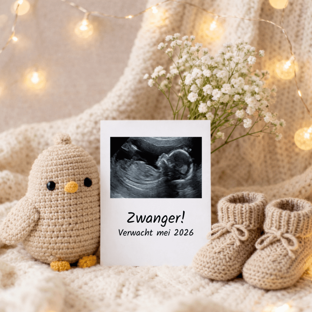 Baby on the way – Canva template voor zwangerschapsaankondiging