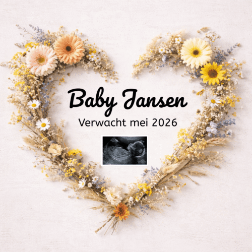 Blooming Baby – Digitale zwangerschapsaankondiging